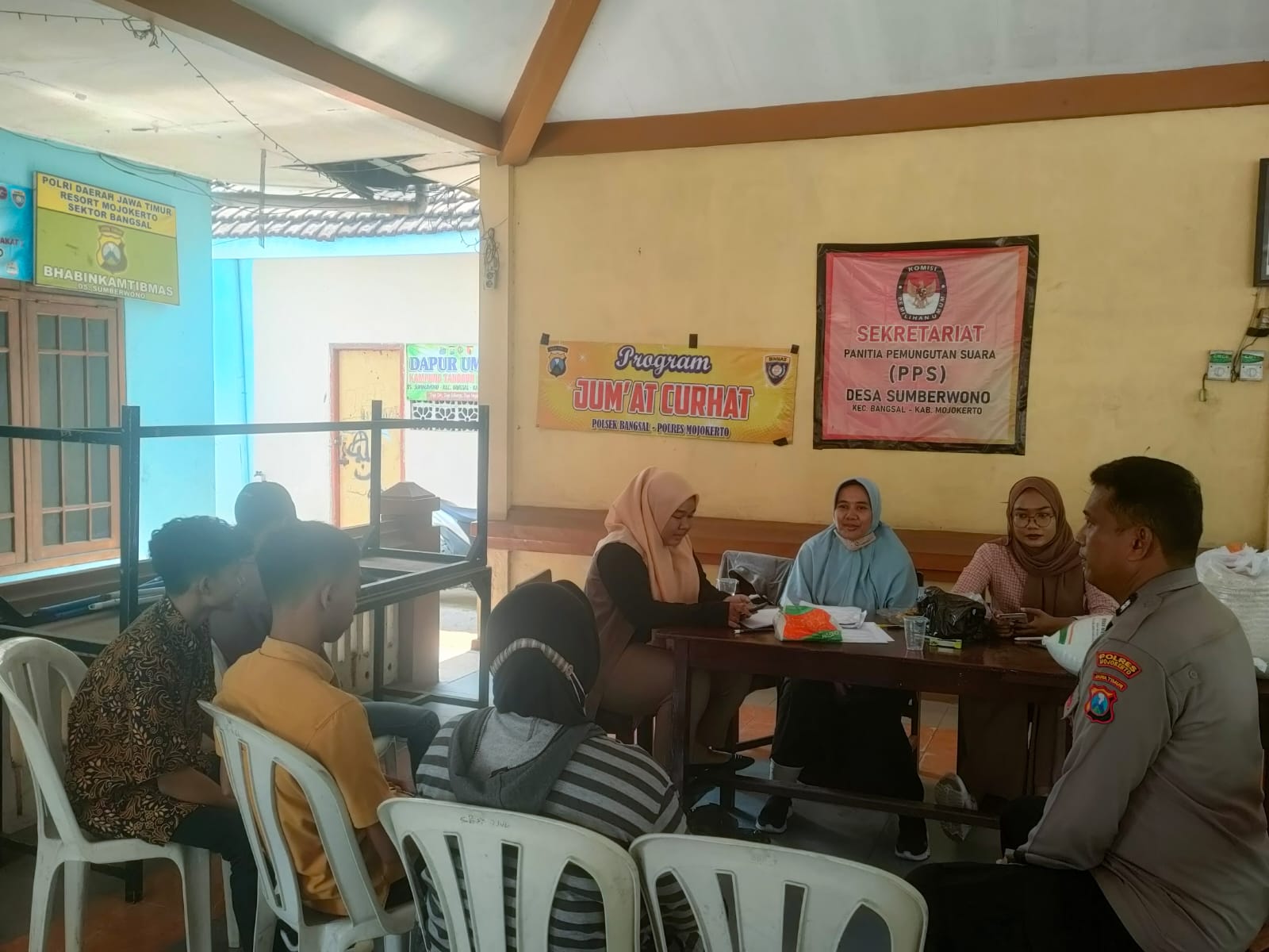 Bulan Ramadhan, Polsek Bangsal Tetap Gelar Jumat Curhat
