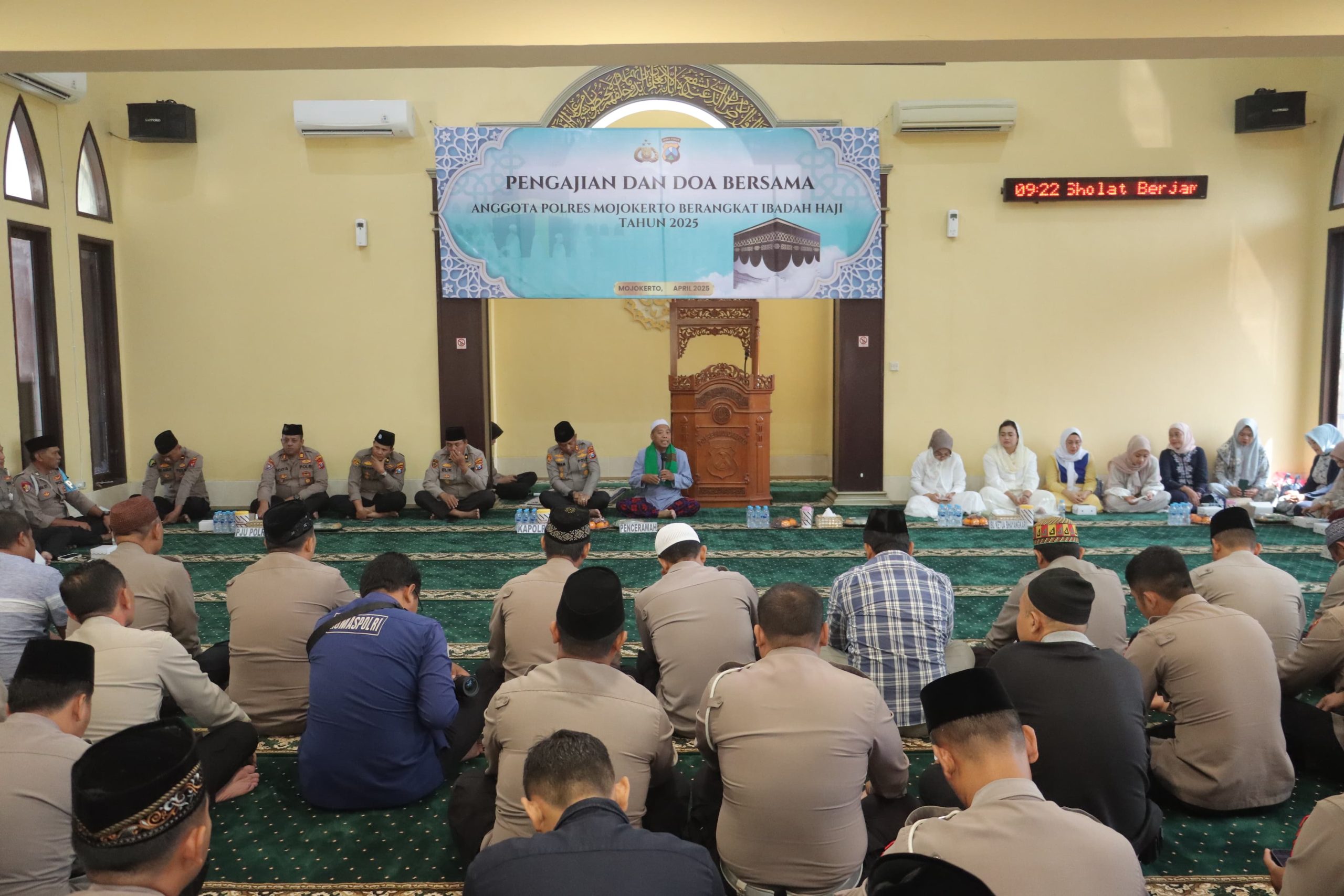 Kapolres Mojokerto Ajak Do’a Bersama Demi Kelancaran Ibadah Haji Anggota Polres Mojokerto